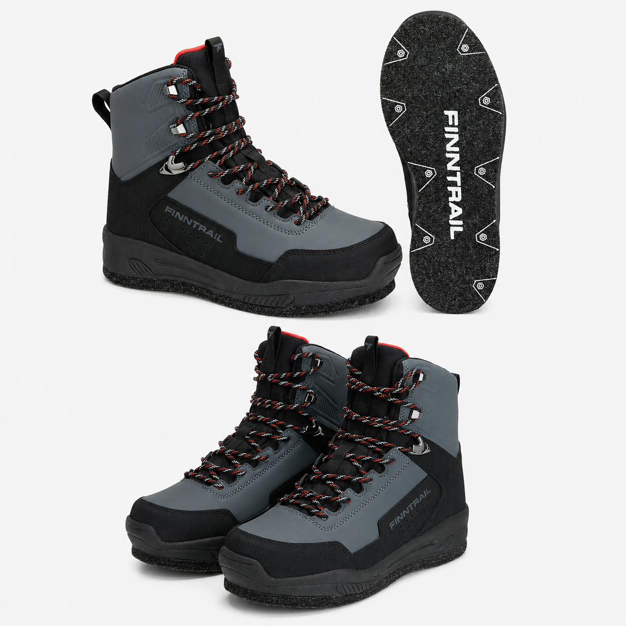 WADEMAN Dark Grey 5202 filtsåle Vadestøvler